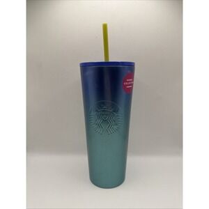 Starbucks Hawaii Collection Tumbler Ocean Turtle Mermaid Stainless 24 oz. NEW